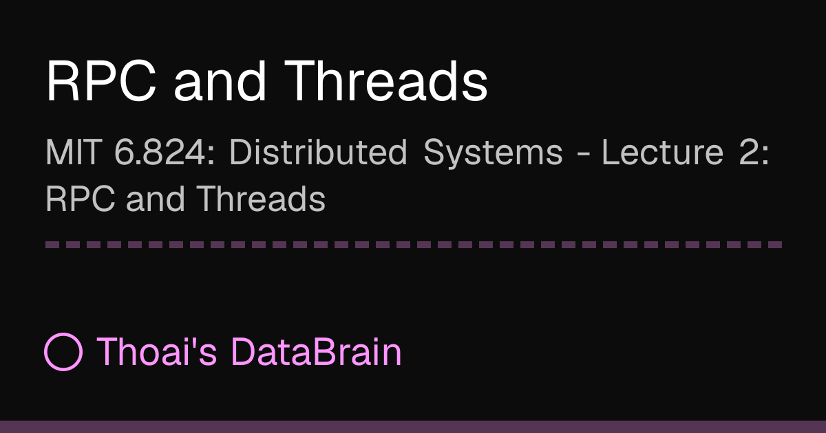 Rpc R9372 RPC and Threads